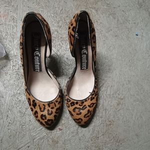 Juicy couture 8 heels leopard
